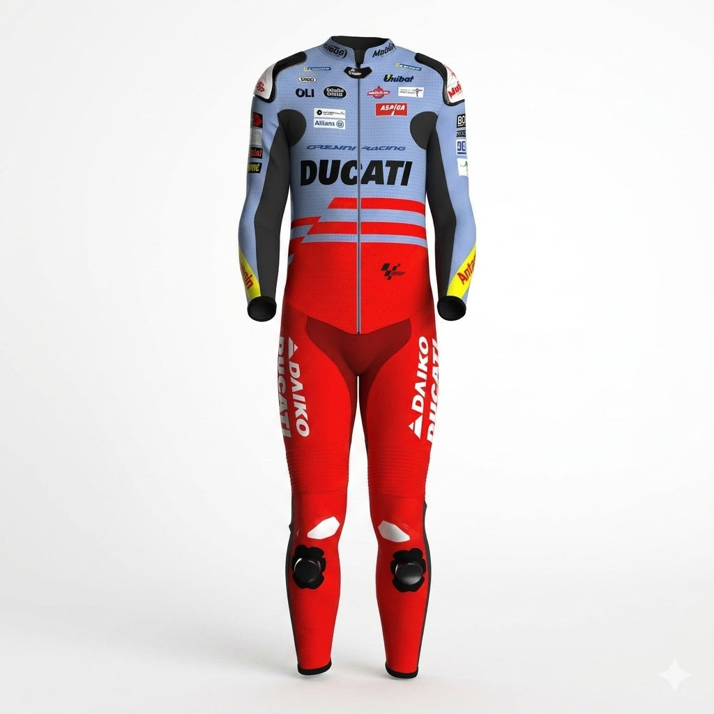 Alex Marquez 2024 Ducati Gresini Racing Suit Front